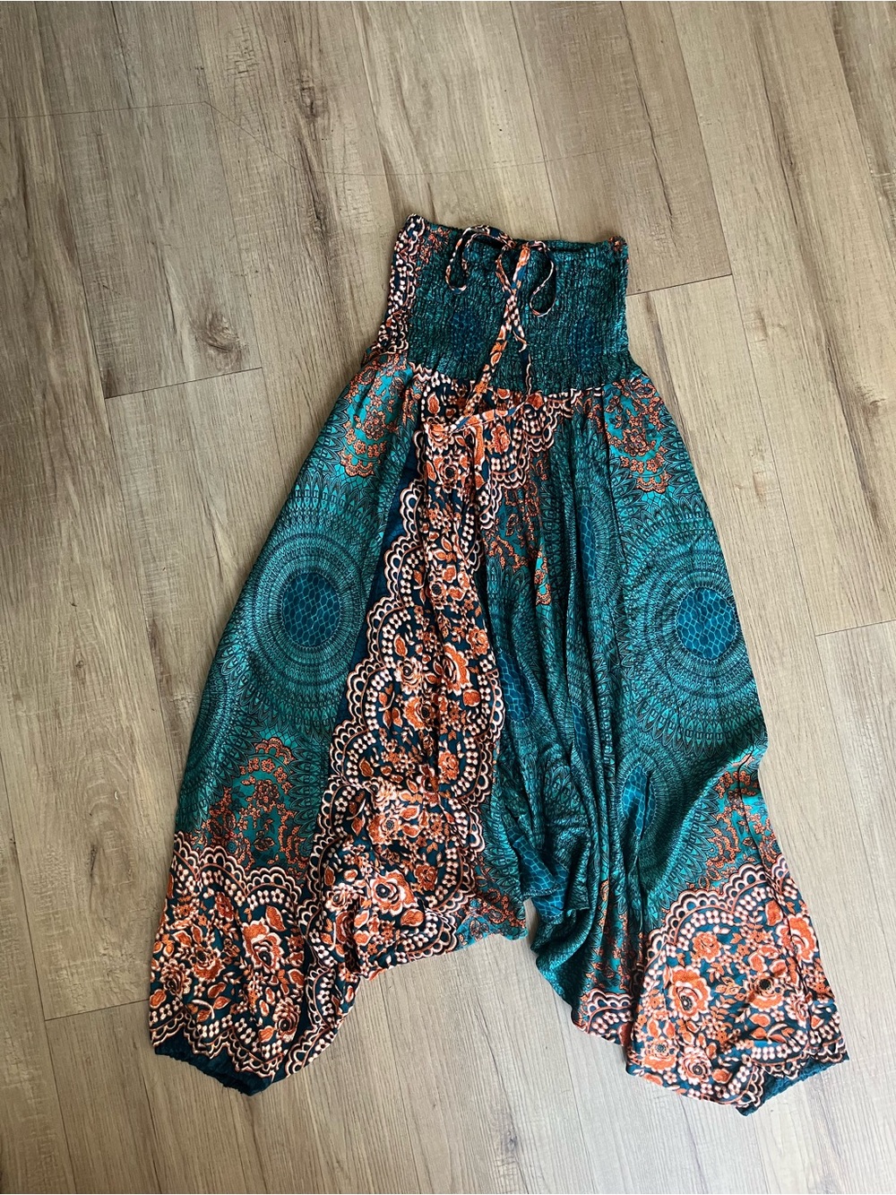 Namaste Teal & Orange Harem pants